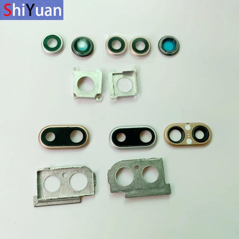 

Rear Back Camera Lens Glass with Frame Holder Rear Housing Cover For iPhone 7 7Plus 8 8Plus Replacement Parts