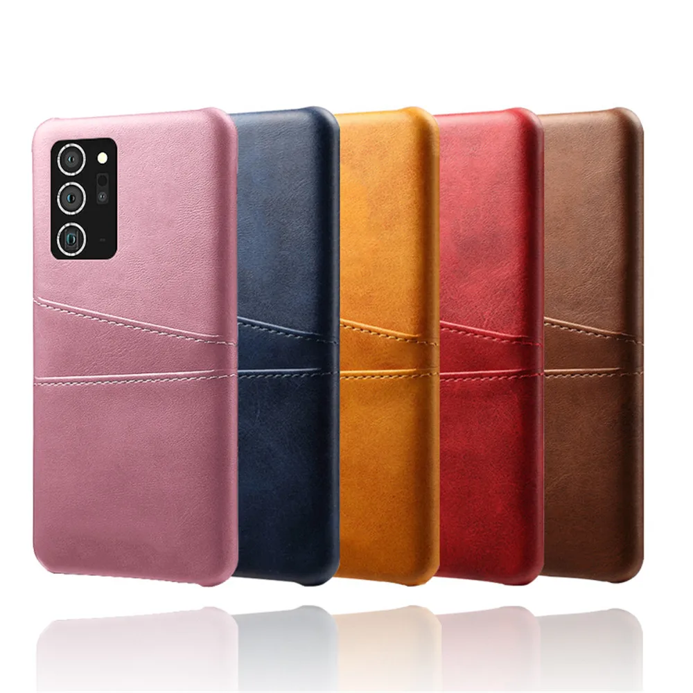 For Samsung Galaxy Note 20 Ultra 5G S20 Ultra S10 Plus Slim Card Slots PU Leather+PC Case For Samsung Note 20ultra 10+ 5G Note20