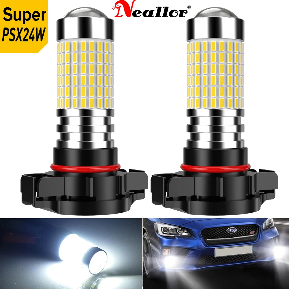 2Pcs H16 H8 PSX24W LED Car Fog Light Bulb for Chevrolet Niva Cruze Lacetti Aveo Cobalt Captiva Orlando Spark Lanos Epica Tahoe