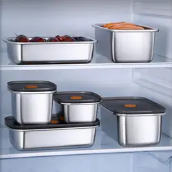 Stainless Steel Lunch Containers Food Preservation Leak Proof Food Storage Container Bento Box