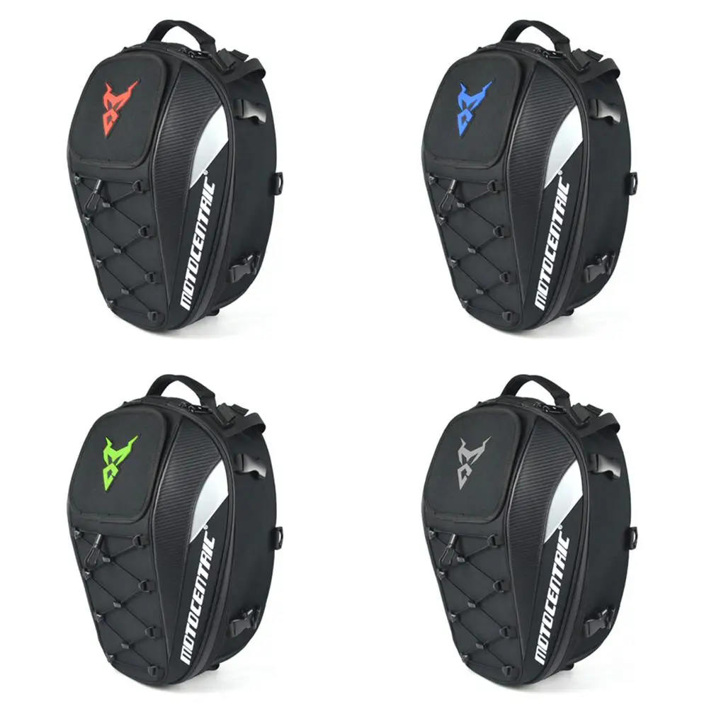 Motorcycle Tail Bag Multi-functional Durable Rear Motorcycle Seat Bag High Capacity Motorcycle Rider Backpack for Cycling