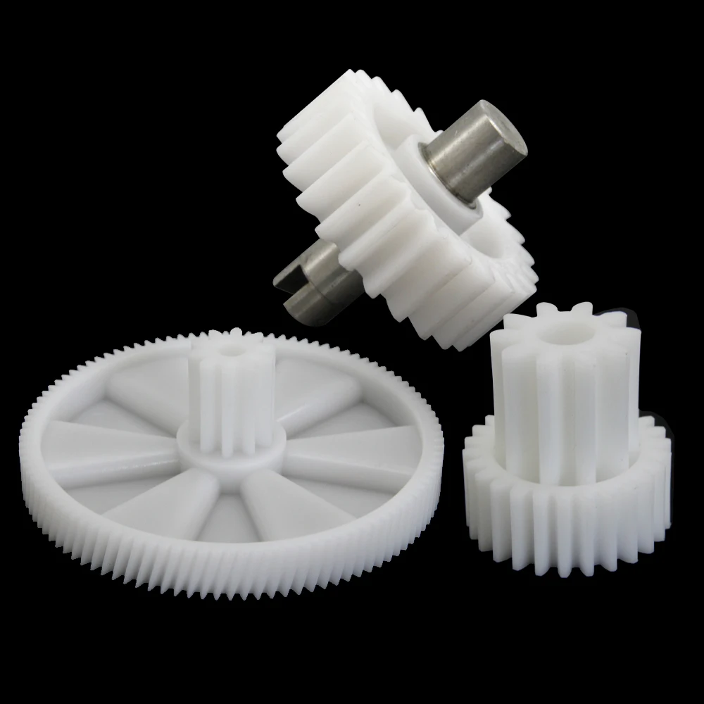 1 Set Mincer Pinions Plastic Gears For Kenwood  Pro1400 1500 1600 MG300 400 450 500 PG500 PG520 Meat Grinder Spare Parts