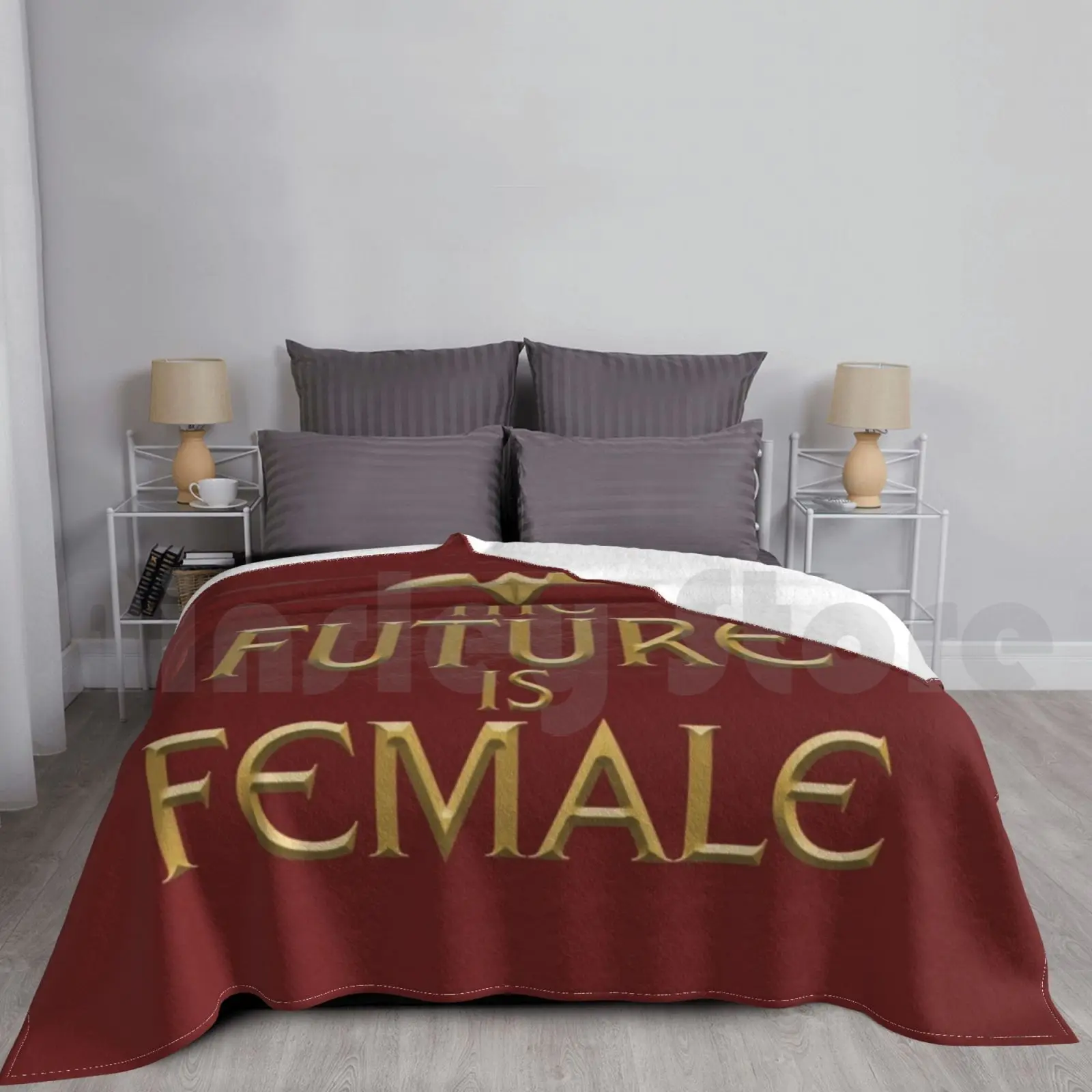 Blanket The Future Is Female ( Woman Of Wonder Version ) 1431 Justice Womens Wonder The Future