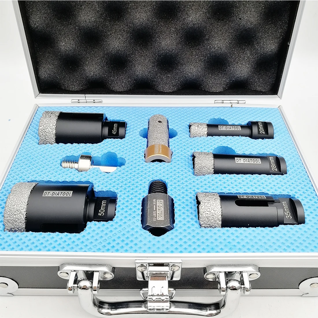 1boxed Vacuum Brazed Diamond Drill Core Bits Sets M14 or 5/8-11 connection Hole Saw  Finger bits Milling bits for Tile Ceramic
