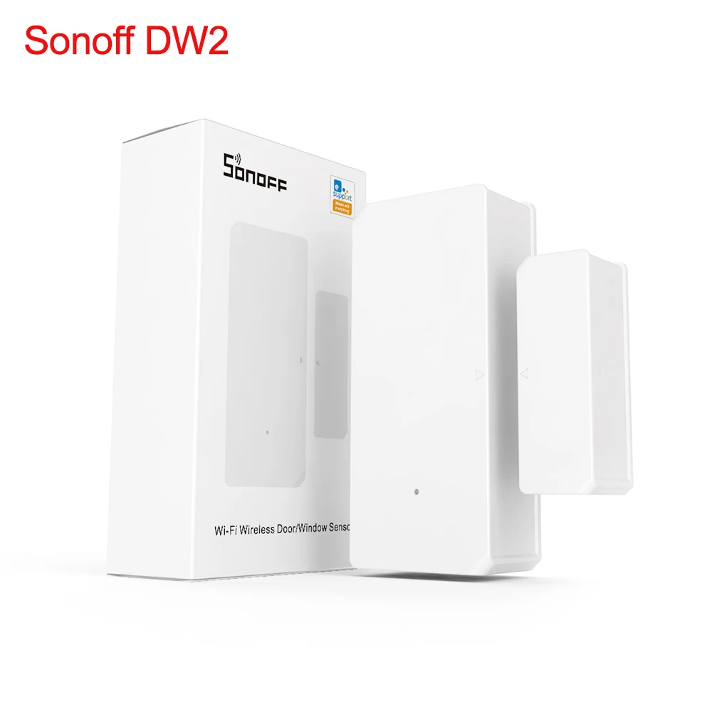 Sonoff DW2 Wifi Wireless Door Window Sensor Smart Home Remote Control linkage with SONOFF Device No Hub Required Via Ewelink APP