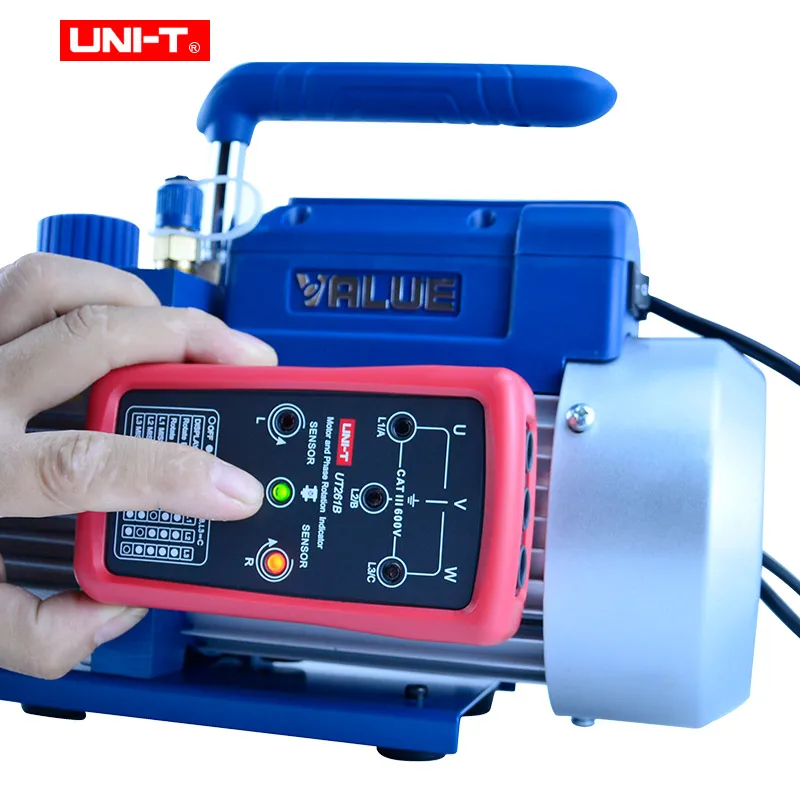 UNI-T UT261B Phase Sequence Motor Rotation Indicator Used for Determining 3-phase Power Phase Sequence Missing Phase Indication