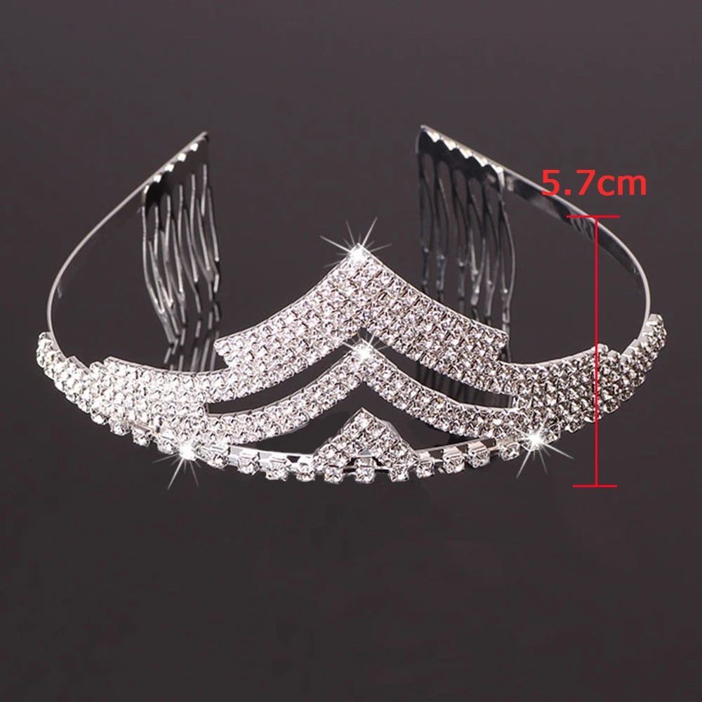 Princess Bridal Crystal Tiaras & Crowns Headband Combs Women Girls Pageant Prom Wedding Party Accessiories Fashion Hair Jewelry