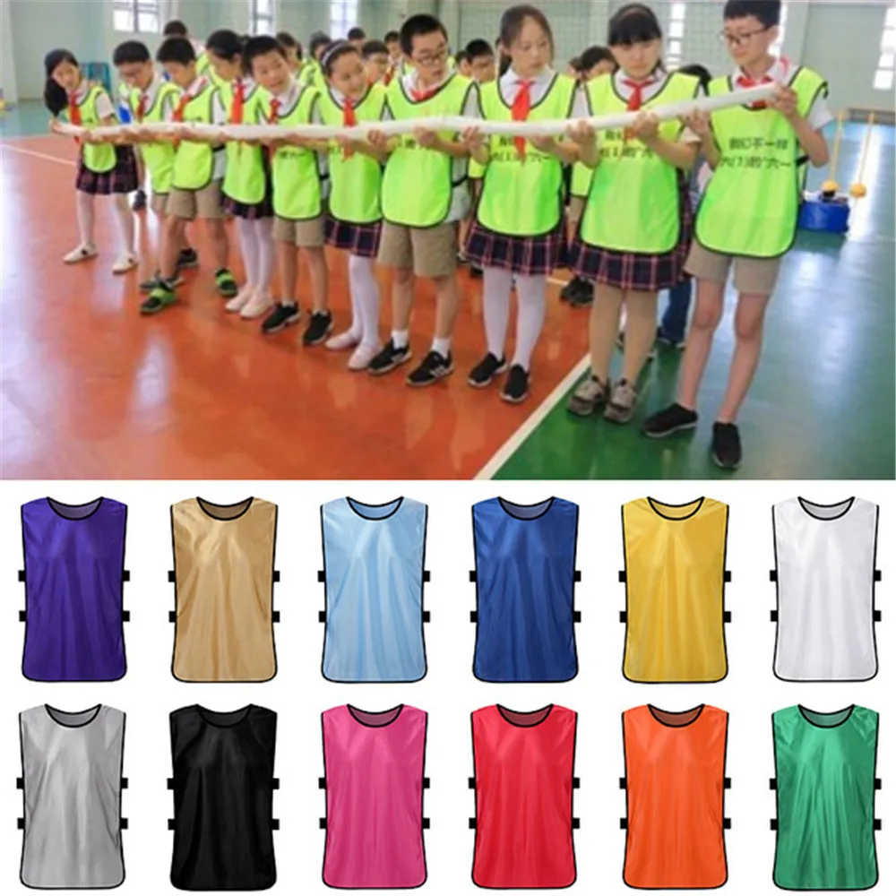 Wholesale Custom Sport Vest Adult Children Football Jerseys Team Group Training Bibs Breathable Soccer Running Shirt