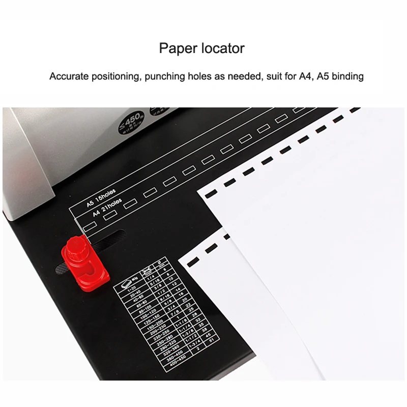 Books binding machine Big capacity Easy Operation binding machine suit for A3, A4 paper document binding plastic binding machine