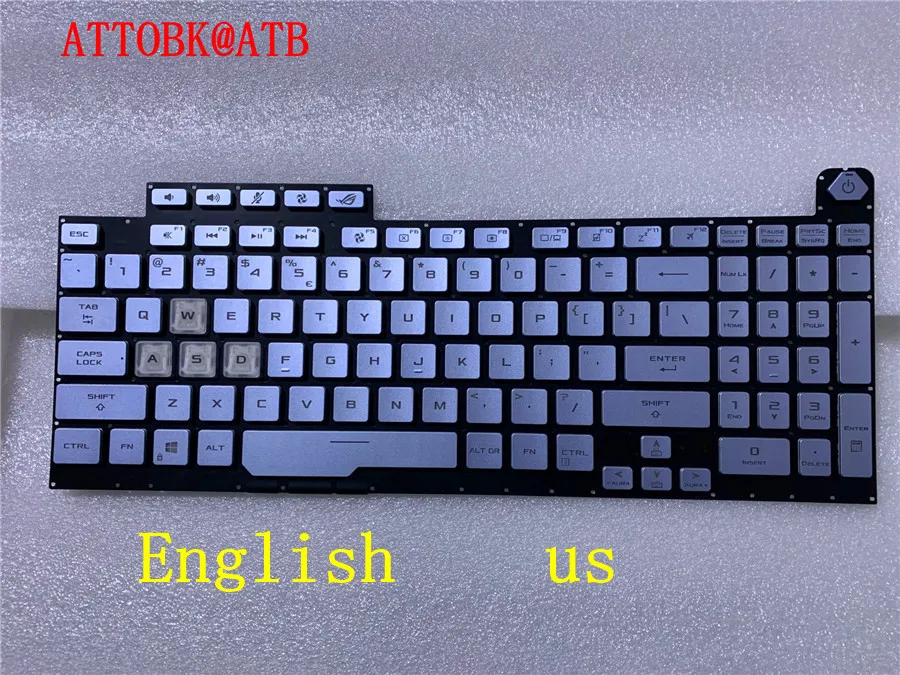 

English/Russian Laptop Keyboard For ASUS ROG Strix G17 G731 G731G G731GV G731GU G731GT GL731GW GL321GT G712 Backlight 17.3 inch