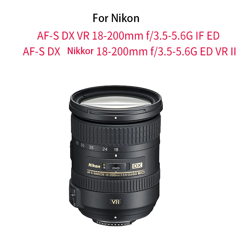 BIZOE Kamera Lensa Hood HB-35 Nikon18-200 Lensa SLR D7000 D7100 D7200D7500D850 D810 D750 Kamera 72Mm Aksesoris Bolak Balik Tombol