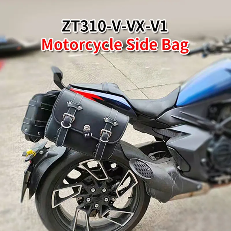 

For Zontes ZT310-V-VX-V1 Motorcycle Side Bag Retro Left and Right Side Bag Quick Release ZT310V Side Bag Motorcycle Bag