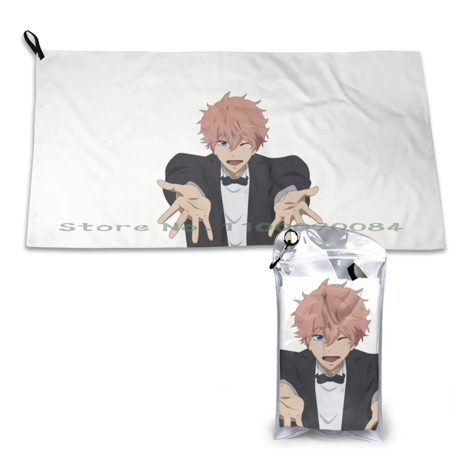 Kisumi Shigino Quick Dry Towel Gym Sports Bath Portable Kisumi Shigino Haruka Nanase Makoto Tachibana Nagisa Hazuki Ryugazaki