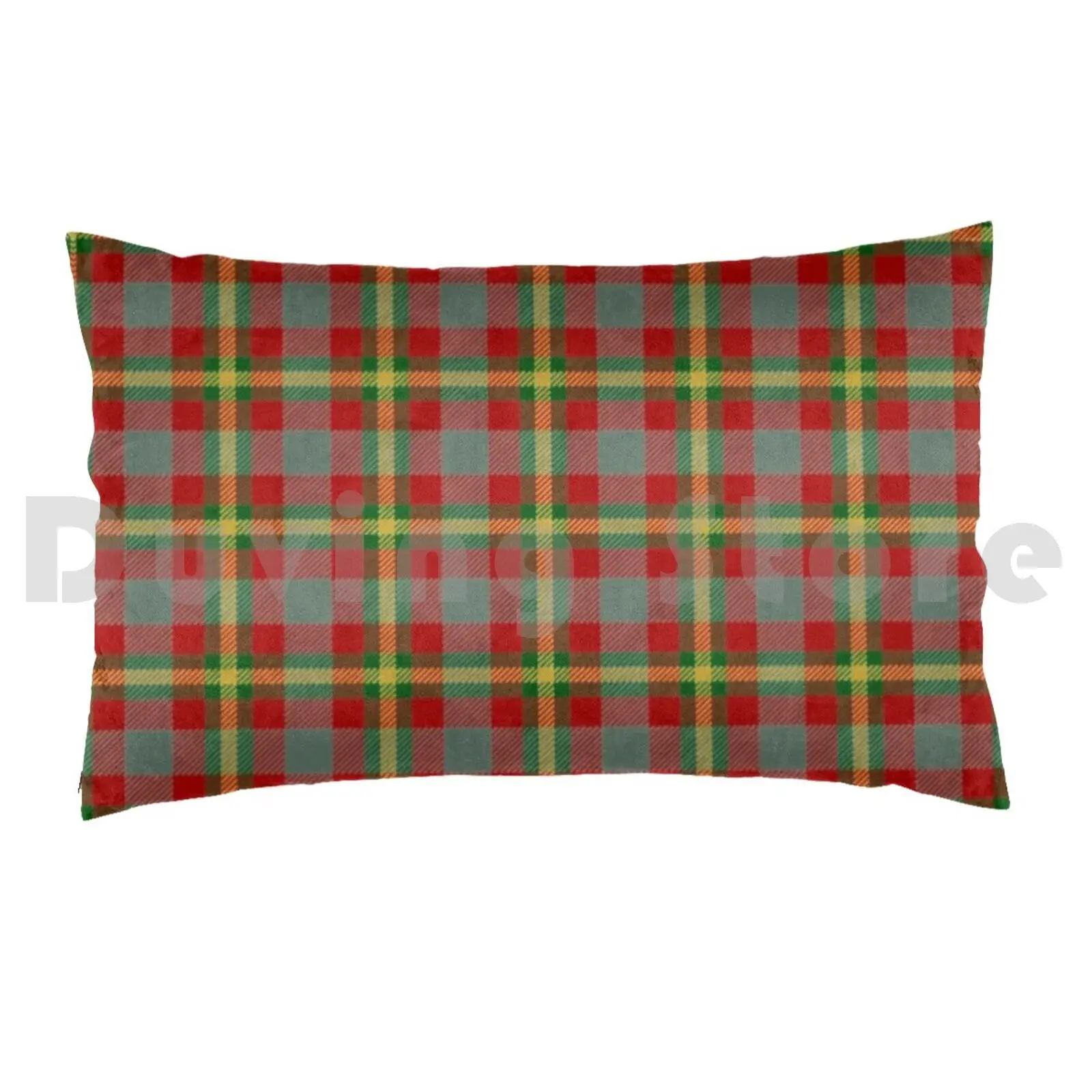 Plaid Pattern Scottish Tartan Red Tartan Sunburs Pillow Case 20*30 Inch Tartan Sporran Scottie Dog Clan Tartan