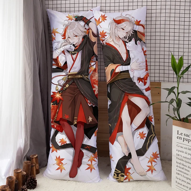 Juste de coussin Genshin Impact Dakimakura, taie d\'oreiller de jeu d\'anime, Cosplay Kaeya Xiao Tartaglia Arataki Itto, corps HDPBody, 150x50