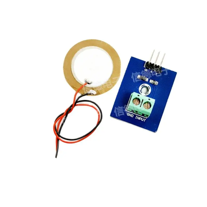 Analog Piezoelectric Ceramic Vibration Sensor/ Piezo Electronic Building Blocks/ Single Chip Modules/ Capacitors