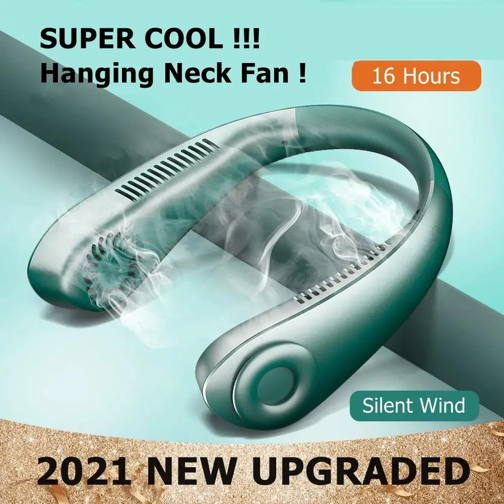 Mi Hanging Neck Fans Mini Portable Bladeless USB Rechargeable Mute Sports Fan For Outdoor Ventilador Abanicos Cooling Fan