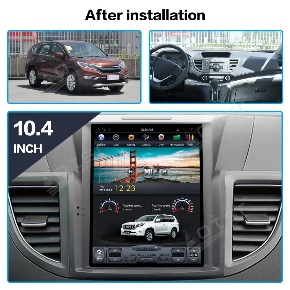 For Honda Crv 2012 - 2016 Android Car Radio Screen Stereo Receiver Autoradio Multimedia Player Gps Navigation Head Unit