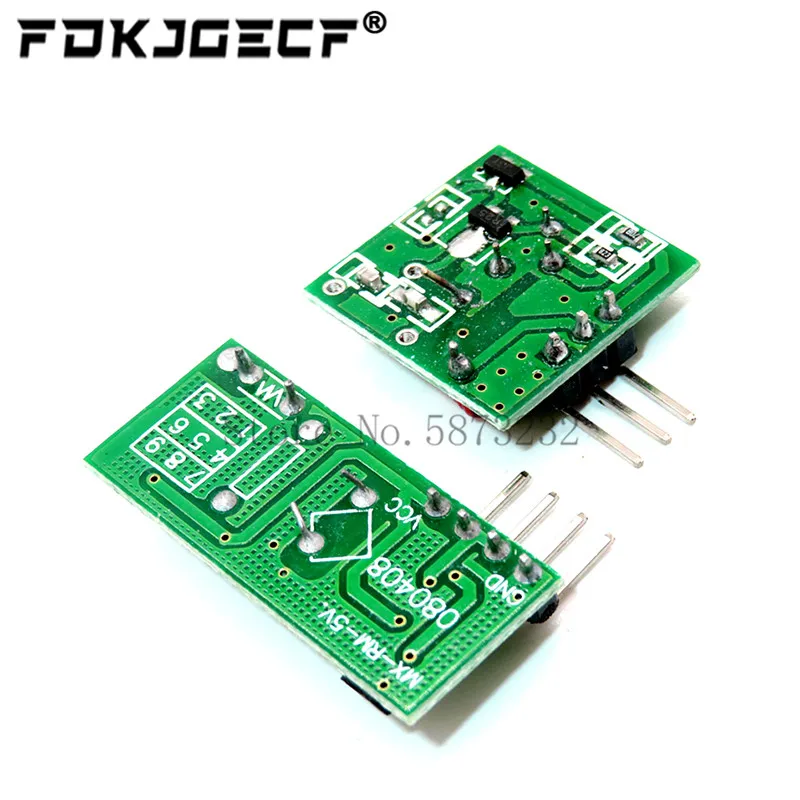 433Mhz RF Wireless Transmitter Module and Receiver Kit 5V DC 433MHZ/315MHZ Wireless For Arduino Raspberry Pi /ARM/MCU WL Diy Kit