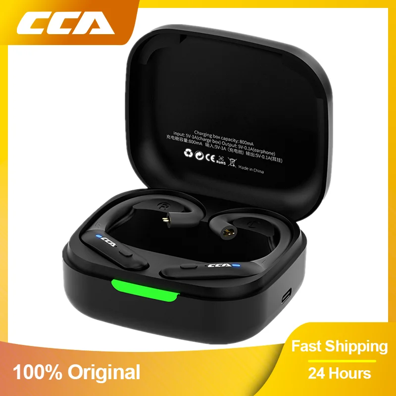 CCA BTX Bluetooth Compatible 5.2 True Wireless Earphones Ear  Sports Earbuds Headset 2 Modes Gamer Headphones Accessories TWS