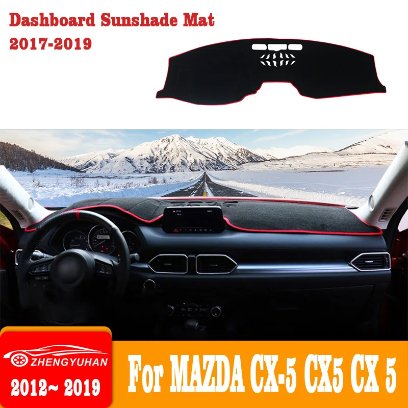 

For Mazda CX-5 CX5 2012-2016 2017-2021 2022 2023 Car Dashboard Cover Avoid light Pad Instrument Panel Mat Carpets Accessories