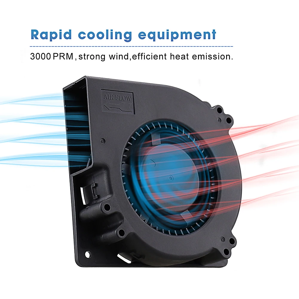 Gdstime 12032 DC 12V 4Pin FG PWM Function Double Ball Bearing 120mm 120x120x32mm 12cm Centrifugal Turbine Cooling Blower Fan