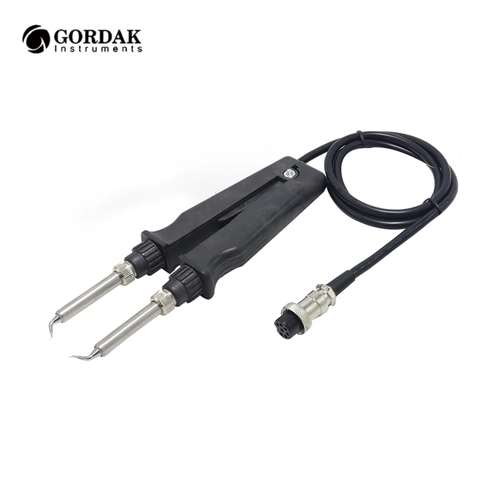 GORDAK 902 ESD SMD Soldering Tweezer Soldering Station Accessories Heating Pliers Handle 7 Pin