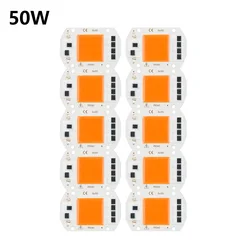 10PCS Grow Plant Light AC230V 5W 10W 20W 30W 50W LED COB phytolamp chip Full Spectrum For grow tent box indoor Aquatic lighting