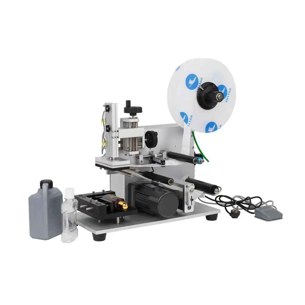 1 pc半自動ラベリングマシンのためのフラット表面角瓶ラベラーに適用ボックスフラットラベリングマシンカスタマイズ