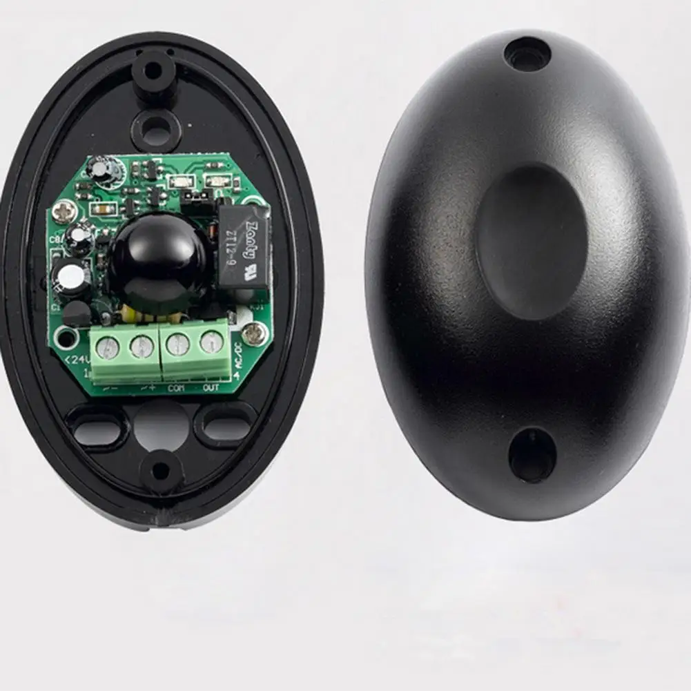 Detector infrarrojo fotoeléctrico negro, alarma de haz único, Sensor infrarrojo como sistema de seguridad para puerta de casa