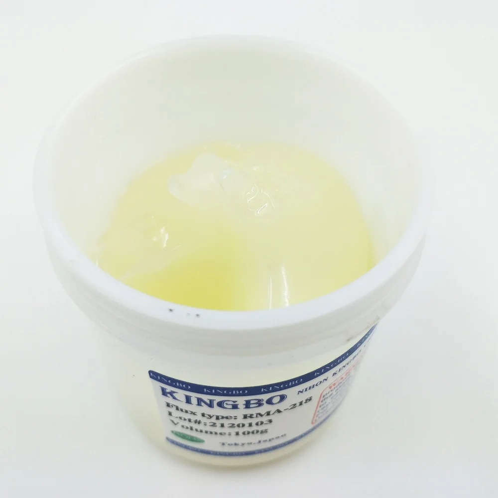 

Promotions!! clear Kingbo RMA-218 bga Solder Flux Paste Solder 100g for SMT Reballing