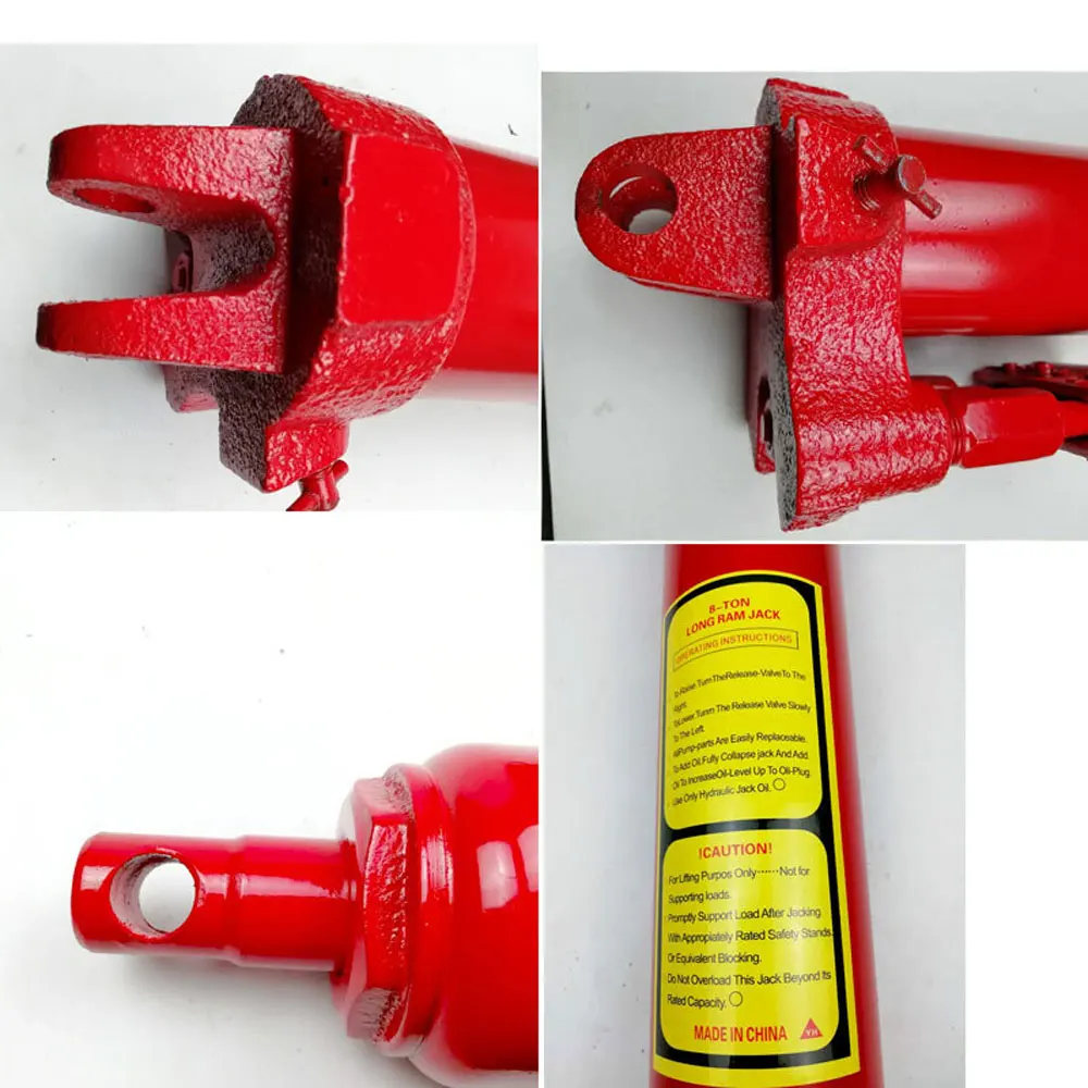 Extended Jack 8 Ton Hydraulic Cylinder Engine Vehicle Crane Accessories Automobile Engine Crane Parts