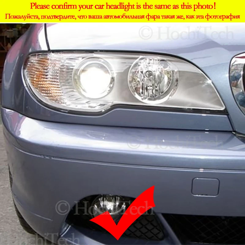 For BMW E46 325ci 330ci Convertible Coupe 2004 2005 2006 LCI xenon headlight Crystal DTM Style LED Angel Eyes Light Turn Signal