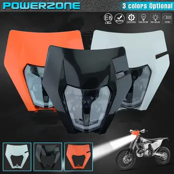PowerZone摩托車LED頭燈,適用於KTM EXC SXF MX越野摩托車和耐力摩托車。 8 最佳銷售 摩托車燈 - №4