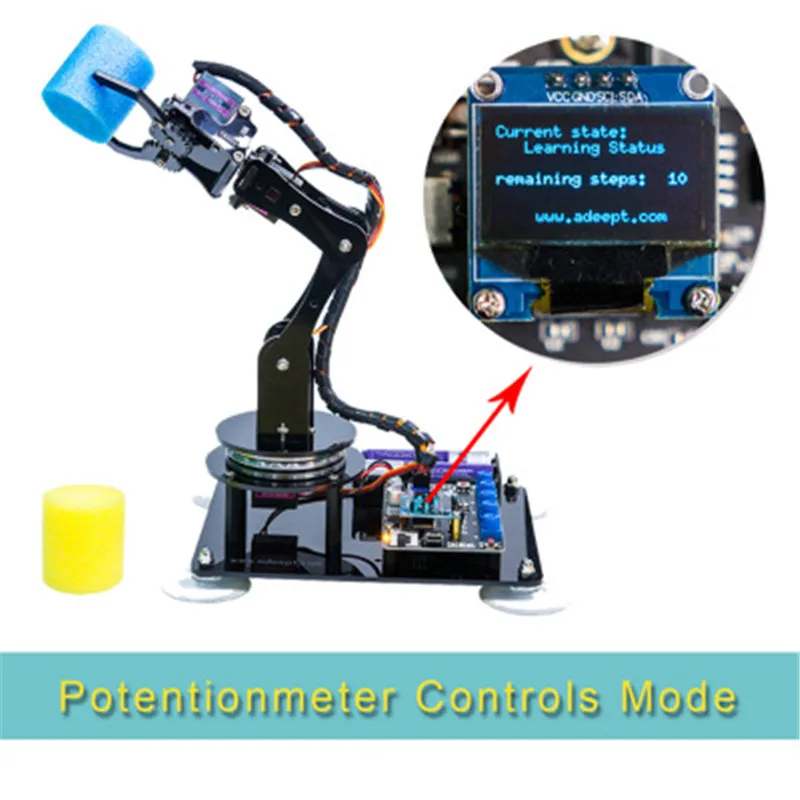 5DOF Robotic Arm Kit Stem Robotics Kit With High Quality For Arduino