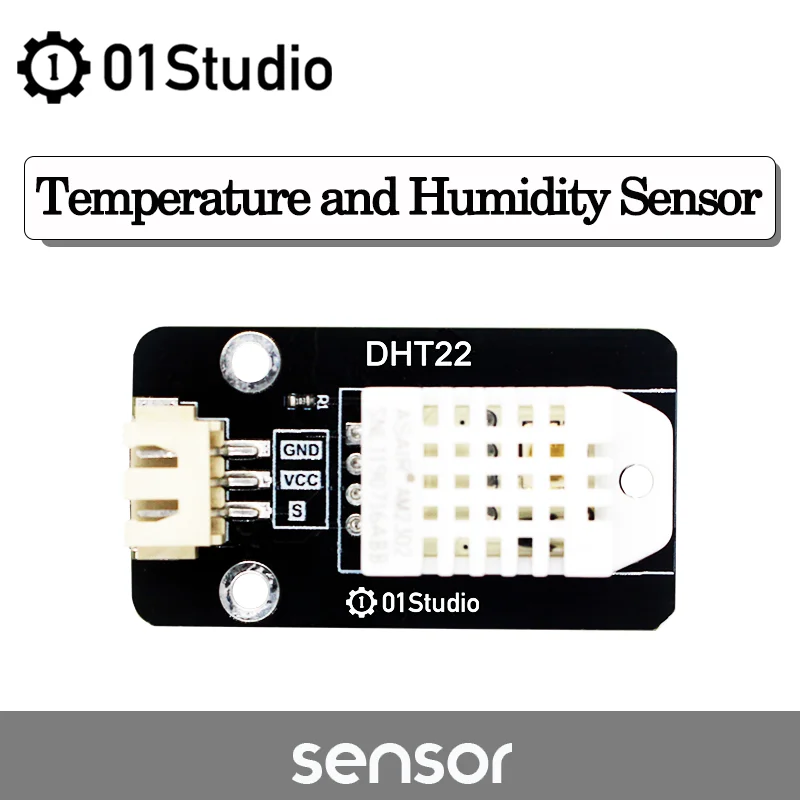 01Studio Modul Sensor Suhu dan Kelembapan DHT22 Papan Luncur MicroPython Pemrograman Development Board