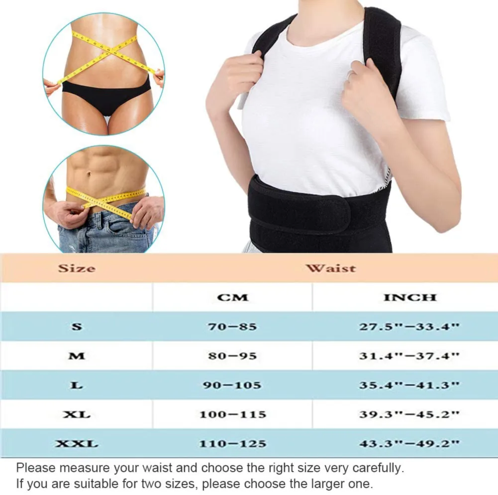 Adjustable Women Scoliosis Posture Back Support Corrector Corset Band Brace Shoulder Lumbar Strap Pain Relief Posture Correction