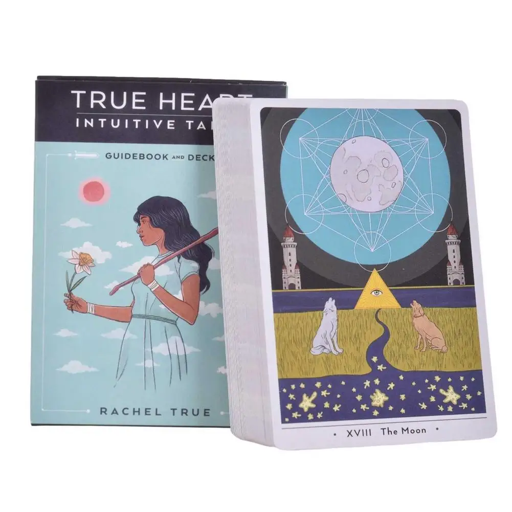 Tarot Cards True Heart Intuitive Divination Tarot Card Carry Games Card Sleeves Magic Board Game Tarot Full English Version