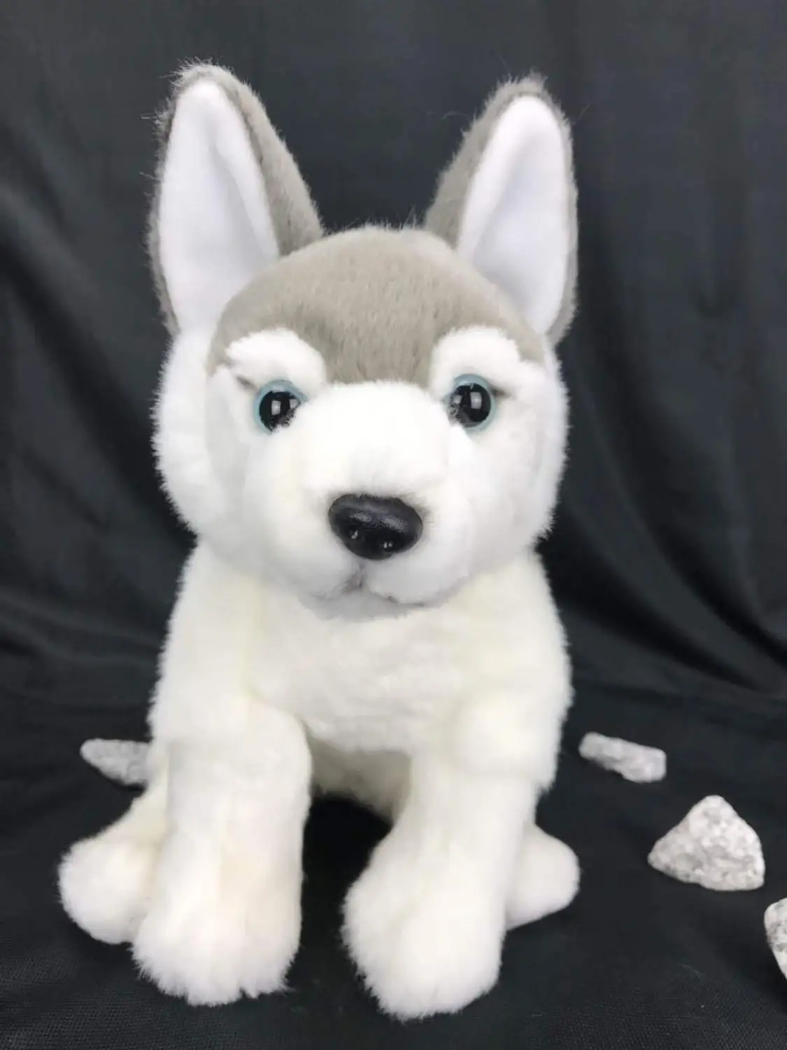 simulation husky dog plush toy lovely cartoon squatting dog 28cm soft doll kids toy decoration Christmas gift h1289