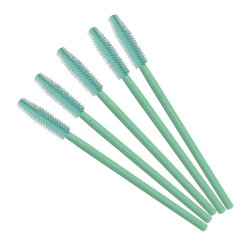 50 stücke Einweg Silikon Wimpern Pinsel Spoolies Mascara Zauberstäbe Kämme Stick Stirn Pinsel Wimpern Verlängerung Make-Up Kosmetische Werkzeuge – Detail 2