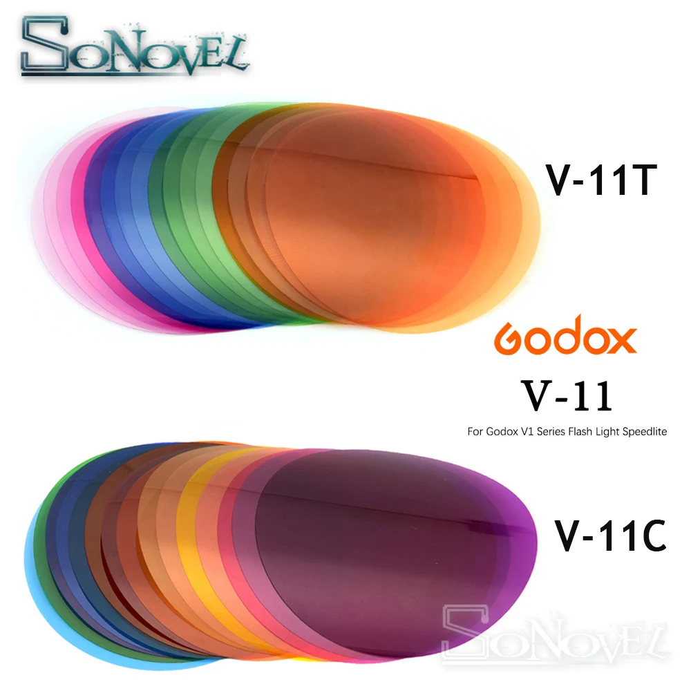 Godox-filtros de Color V-11C V11C o V-11T V11T para AK-R16 o AK-R1, compatibles con Godox V1 Series Speedlite Flash