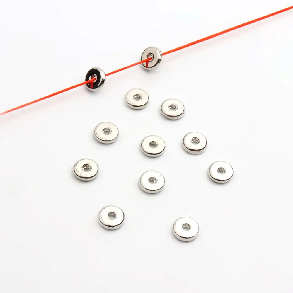 50 Stück, 32 verschiedene Arten, gemischte Metall-Abstandshalter-Perlen mit unterschiedlichen Lochgrößen für die Herstellung von Schmuck, Armbändern, Halsketten und Ohrringen – Großhandel. – Detail 9