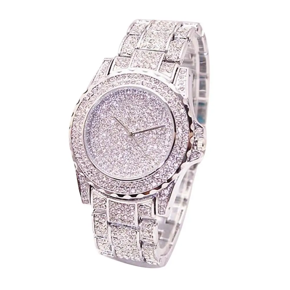 2022 Watch for Women Fashion Rhineston Women Watch Luxury Round Quartz Watch Women\'s Wristwatch Shinny Crystal Watch reloj mujer