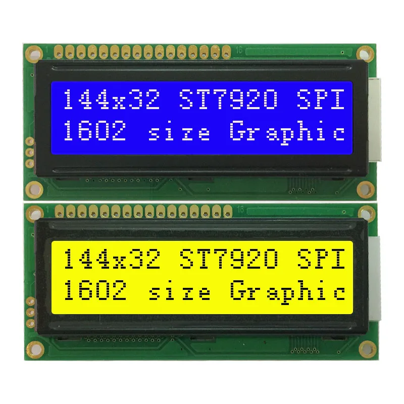 

14432 1602 Graphic Lcd Display Module ST7920 SPI 3.3V 5V