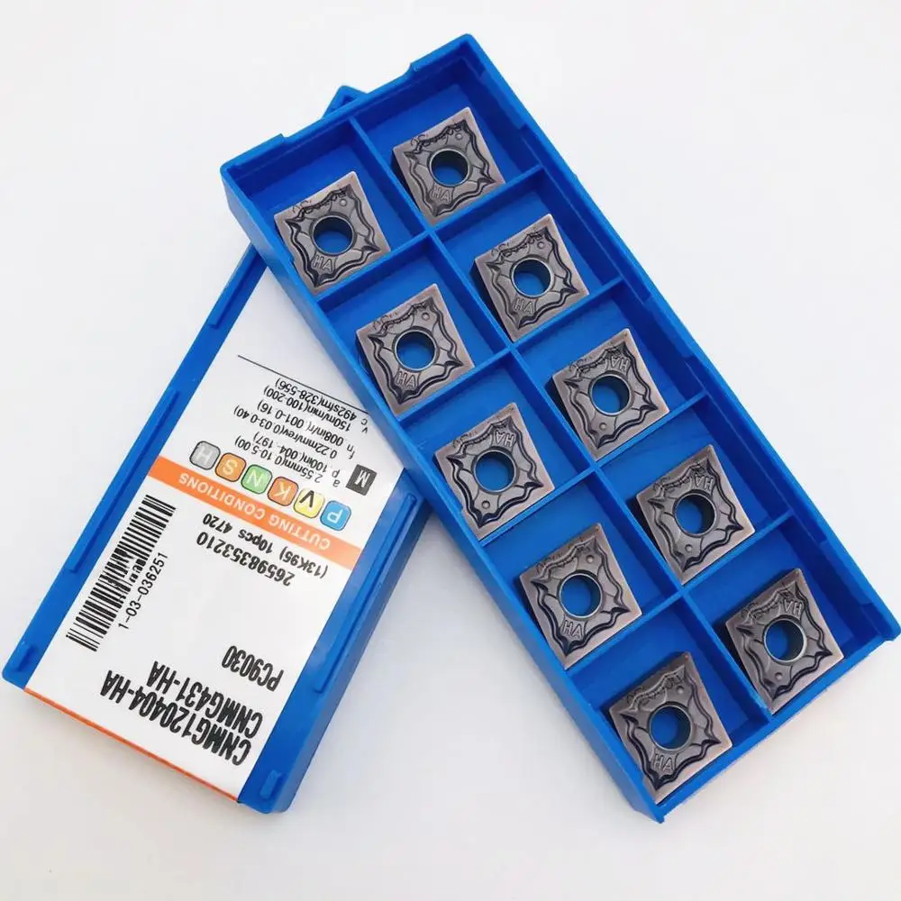 카바이드 선삭 공구, CNMG120404 HA PC9030 하이 퀄리티 CNC 선반 공구, CNMG 120404 밀링 공구, 외부 선삭 공구, 10 개