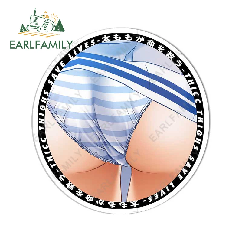EARLFAMILY 13 см x 12,3 см для привлекательных Thicc виниловые Автомобильные Наклейки На автофургон водонепроницаемые автомобильные холодильники переводные наклейки для багажника мотоцикла декор для ноутбука