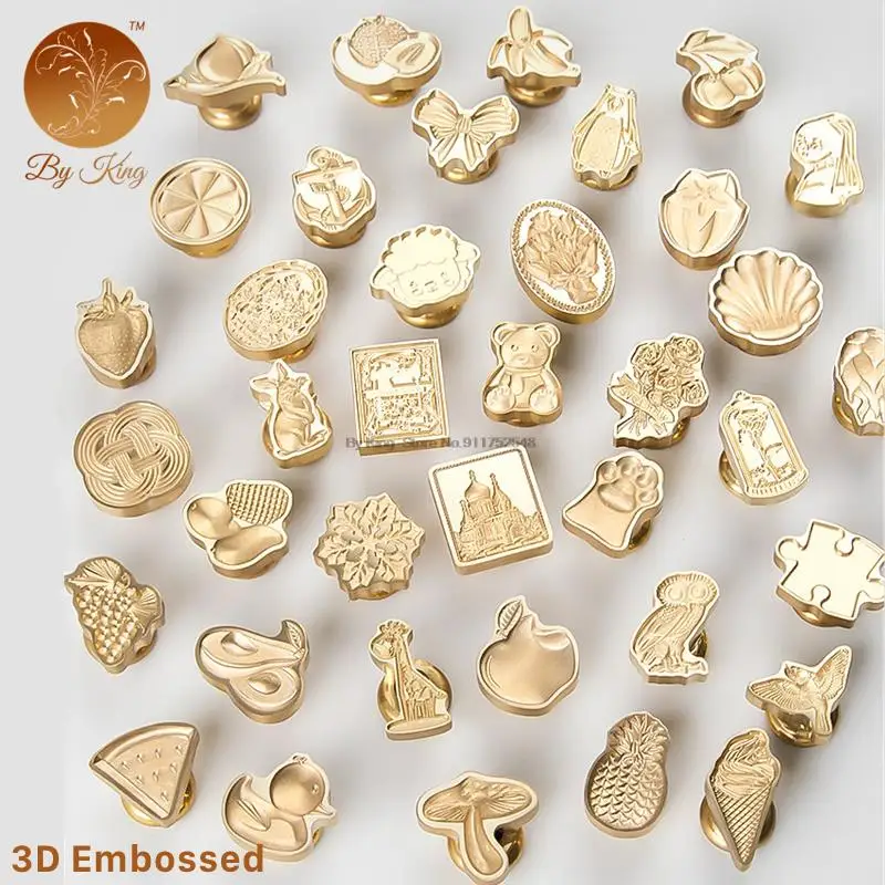 

3d Embossed Sealing Wax Seal Stamp Classic DIY Retro Metal Card Making Wax Seal Stamp Hand Crafts Wedding Invitations Tools