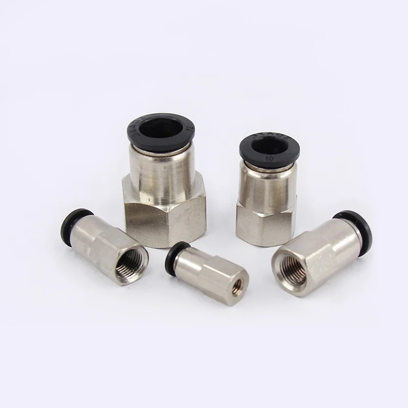 PCF series Pneumatic components Inner Thread Connector quick straight pipe quick insert connector Tube Fitting