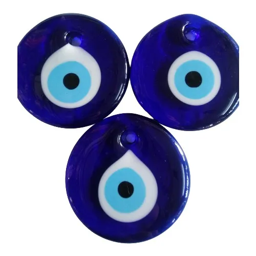 Evil Eye 3 Pieces Diameter 8 cm Free Shipping Negative Energy Remover Glass