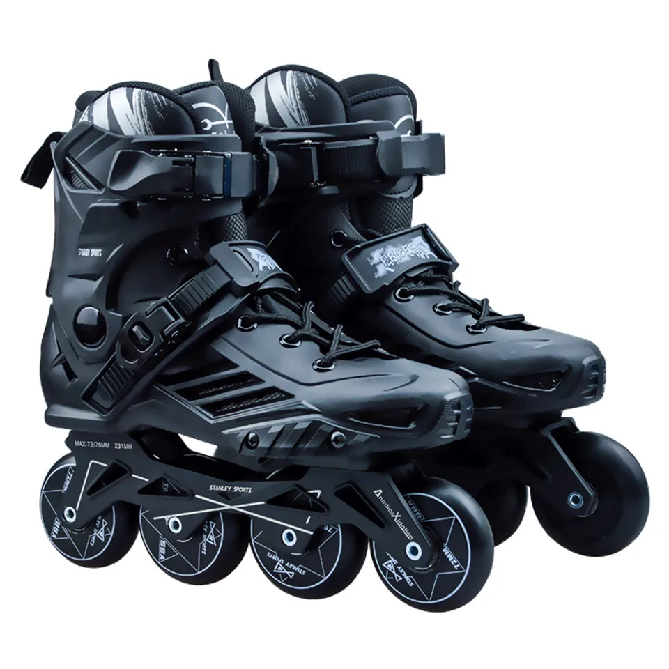 Original Stanley Professional Inline Skates for Adult Kid Slalom Slide Freestyle Racing Free Skating Bursh Street Patines P3